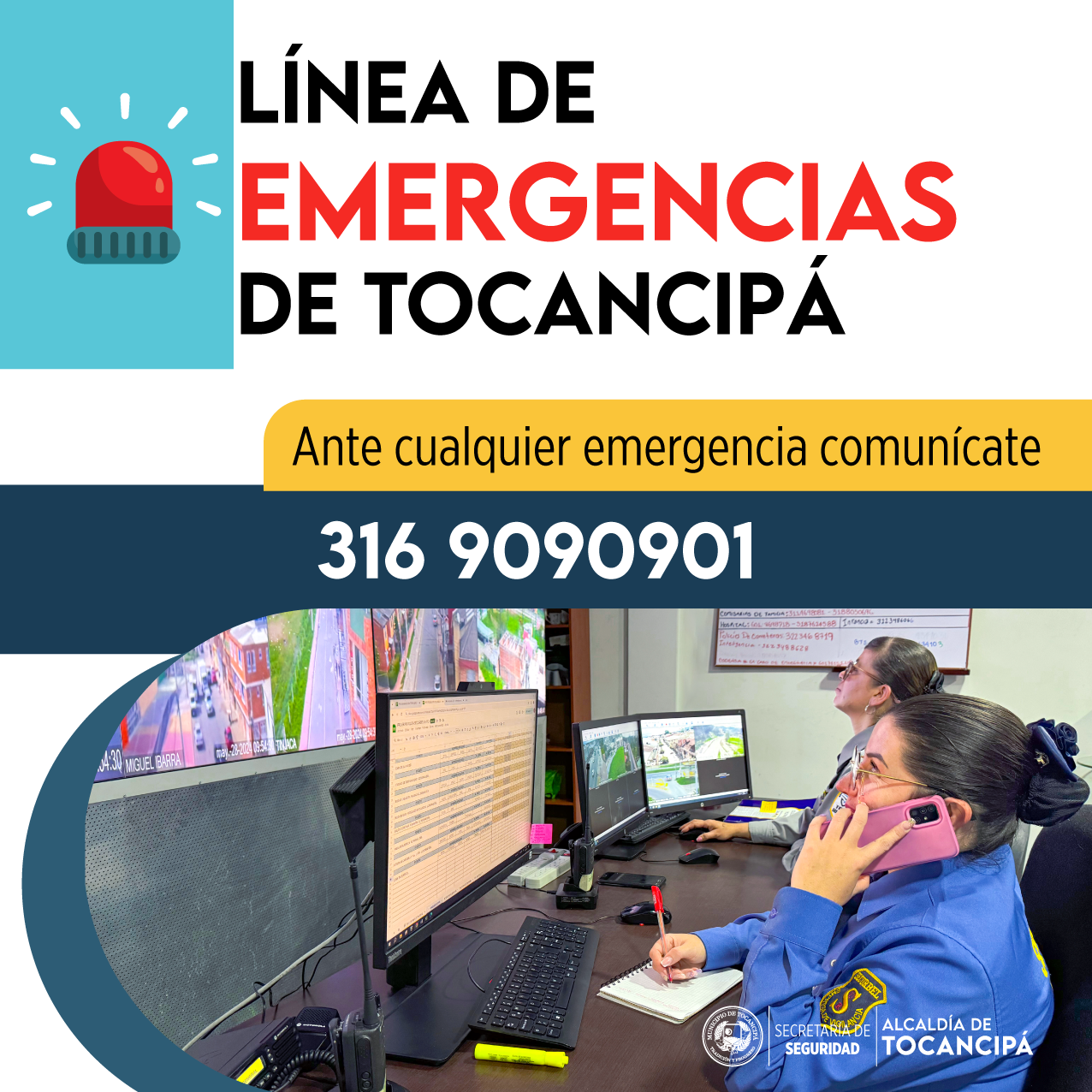 Línea De Emergencia Alcaldía De Tocancipá 8750